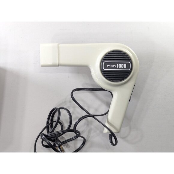 Vintage Philips HP1701 Hair Dryer in Original Box, Hi 'n Dry 1000 Watts WORKS - Picture 6 of 11